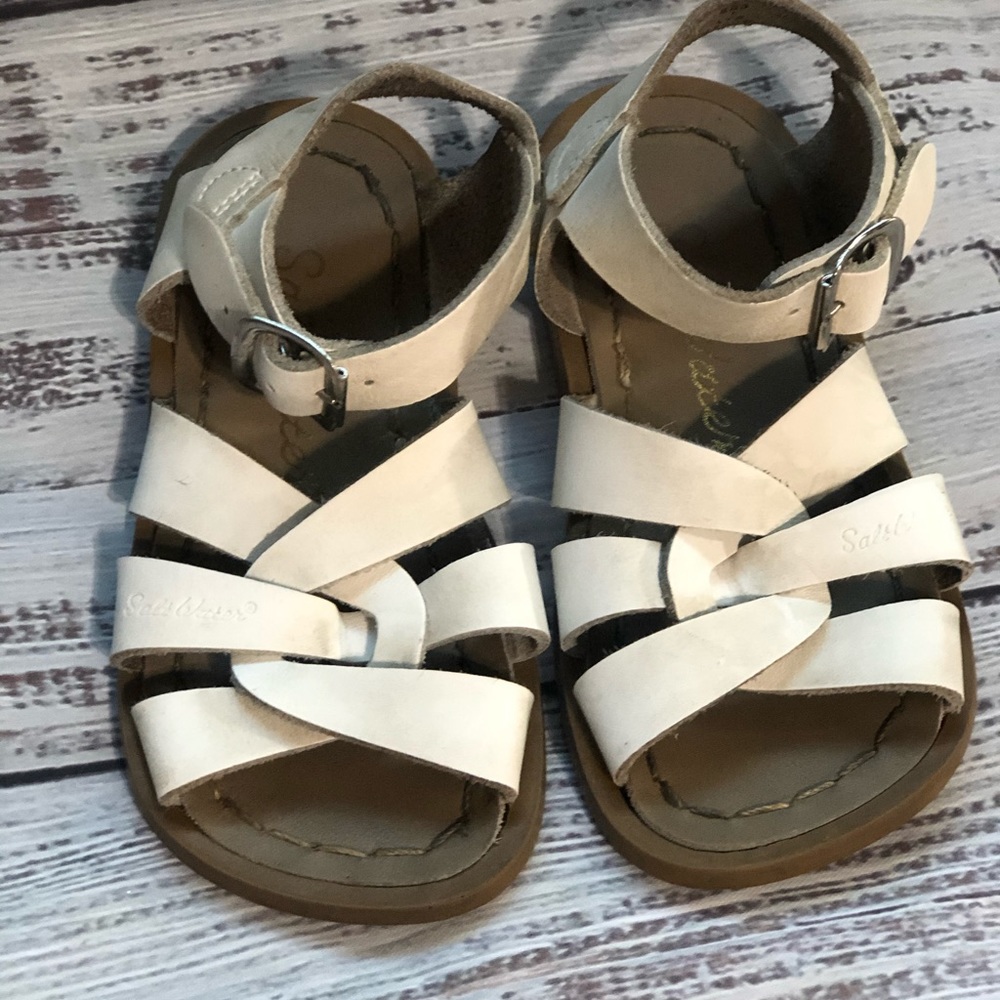 Salt Water Sandals White Toddler Size 7